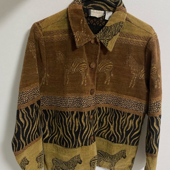 Vintage Tapestry Animal Jacket 1980s-1990s - Picture 4 of 5